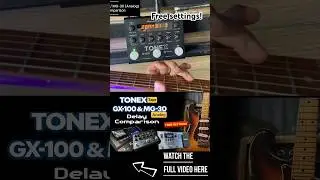 Tape vs Analog Delay Tonex, GX-100, MG-30 #guitar #guitarist