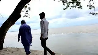 চাঁদপুরের ত্রিমোহনায় I enjoyed the waves of the lonely, secluded river at Trimohana in Chandpur.