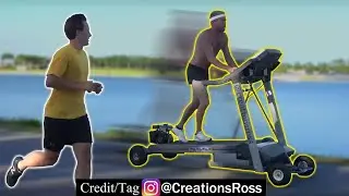 Прохожу мимо бегунов на моей моторизованной беговой дорожке