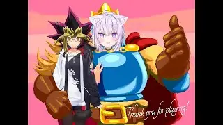 Okayu makes cute noises and talks Yugioh during Jump King (EN subs)