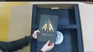 Utpakking av AbleCenter  esken - Norsk tekst og tale