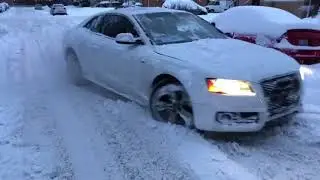 Audi A5 3.2#snow test