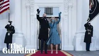Joe Biden enters the White House for first time as president