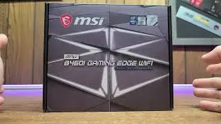 Распаковка материнской платы MSI B460I MAG Gaming Edge WiFi Mini ITX 10-го поколения для процессоров Intel.