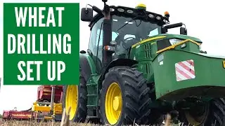 WHEAT DRILLING SET UP ON THE FARM