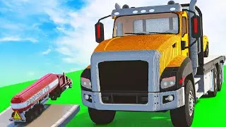Cars vs Flatbed Truck | Teardown