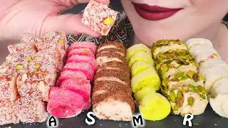 TURKISH DELIGHT | Gifts from Ayvalik | No Talking | ASMR Mukbang - 먹방 | Real Eating Sounds