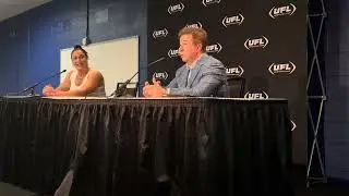UFL Pre-Game Press Conference with UFL Owner Dany Garcia and CEO Russ Brandon