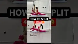 4 Split Stretches for Beginners & Pros (Fast Results!) #flexibility #stretching #yogaflow  #shorts