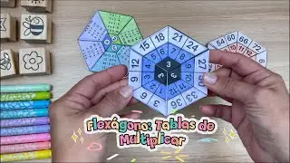 Flexágono de las TABLAS DE MULTIPLICAR ✂️📐 | PDF GRATIS 🎁