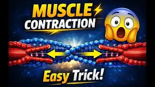 Muscle Contraction Explained 😱 | Locomotion and Movement l #neet #boardexam #teaching #exam 