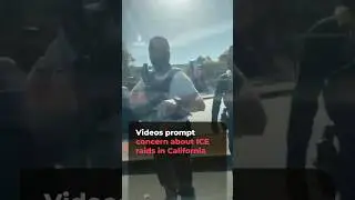 Videos prompt concern about ICE raids in California | AJ#shorts