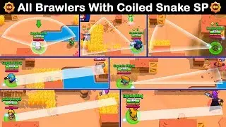 All Brawlers With Coiled Snake Star Power in Brawl Stars PART 1