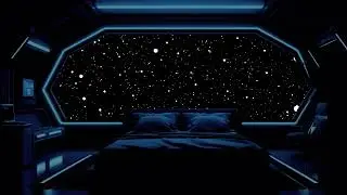 Sleep Inside a Science Fiction Starship with Soothing Universe Sounds and Starfield Calm