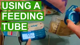 How do GJ tubes work? // How Raelynn eats using a feeding tube