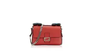 Fendi Micro Double Baguette Bag Grey Red