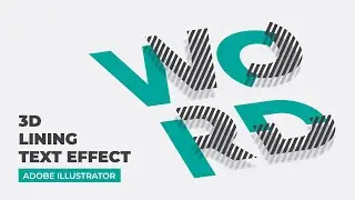 3D lining text effect for logo design in adobe illustrator | Graphic Design Tutorials