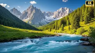 Pebble Beach River &bull; Rhythmic Tides & Soft Flow for Relaxation [4K] 🏖️