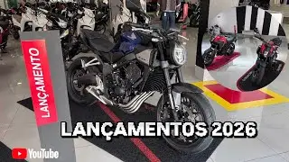 FUI CONHECER OS NOVOS LANÇAMENTOS 2026 DA HONDA *CB650R, NX500, HORNET500 e CB300F