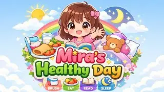 Good Daily Habits for Kids 🪥🥗📖🌙 | Kids Moral Story #healthykids #kidsstories #preschoollearning 
