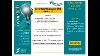 La partecipazione alle gare d'appalto