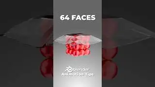1 Face vs 4096 Face 3D Cloth Simulation #Shorts #relaxing
