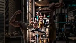 ai animation gym workout Video #ai #toonify #gym #animation #shorts