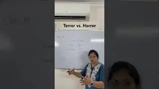 Terror vs. Horror #educational #fyp #idioms #spokenenglish #ieltsvocabularyenglish