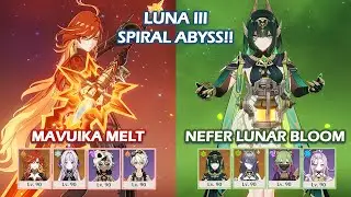 Mavuika Melt & Nefer Lunar Bloom | Spiral Abyss 6.2 | Genshin Impact