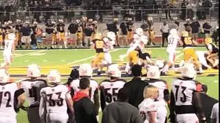Garrett Frayer (#74) Varsity RT Tackle  Portage Northern Huskies vs Portage Central