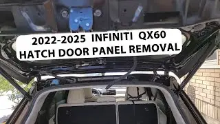 Как снять заднюю дверную панель Infiniti QX60 2022-2025 годов.