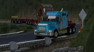 crossing flat bridge in American truck simulator... must watch