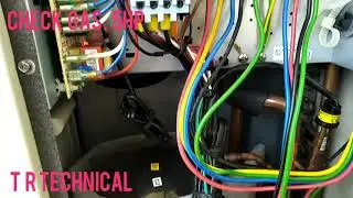 how to charge gas R22 and check high-low pressure