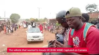 The Police Truck That Wanted Knock HE BOBI WINE Caught On Camera