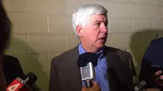 Michigan governor Rick Snyder at American Center for Mobility