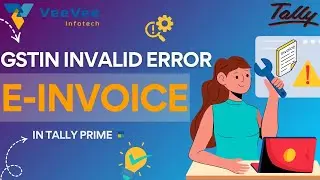 GSTIN Invalid Error in TallyPrime?😱 Fix E-Invoice Issues in 3 Minutes! ✅ | Tamil