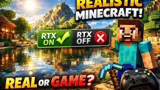 Minecraft kabhi itna REAL nahi laga! 😱✨RTX Texture Pack ke saath pura game next-level ho gaya #viral