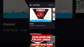 8th Epic Mystery Game, Dec 2024 - Control! #geektogamer #epic #epicgames #epicmysterygames