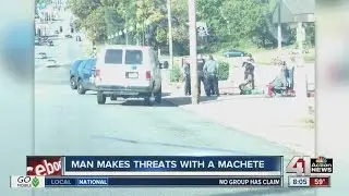 Police: Man threatened neighbors with machete.