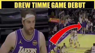 Drew Timme Lakers Game Debut 