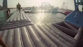 Dubai Aquapark- Largest inflatable waterpark in the Middle East