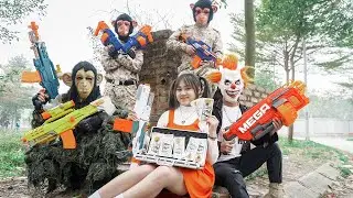 Action LTT: Elite Warriors Unleash Nerf Guns in a Tactical Crime Standoff