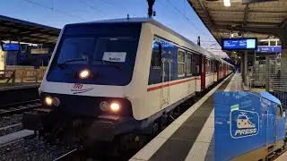 Germany: Class 145 electric loco (no. 145 083) leaves Bad Cannstatt (Stuttgart)