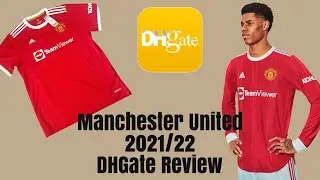 DHGate Manchester United 2021/22 Football Shirt Soccer Jersey Review Man Utd Nike Retro Remake Top