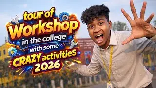 Tour of workshop of mechanical engineers🥶💥 #collegevlog #workshop #engineers #machines #laboratories