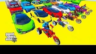 Super Heroes Mega Ramps On GTA 5 !