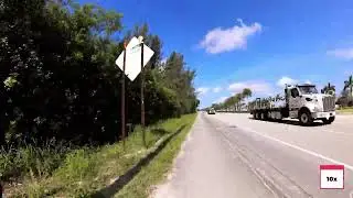 Bicycle Ride in West Palm Beach Florida 10x speed