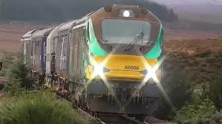 RARE SIGHTING OF NUCLEAR FLASK TRAIN WITH ARMED GUARD SLOWLY THUNDERS THROUGH ALTNABREAC ☢😳🚝🚞🚧🌀🎧☢