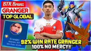 92% Win Rate Granger, 100% No Mercy!! [ Former Top 1 Global Granger ] BTR Branz - Mobile Legends