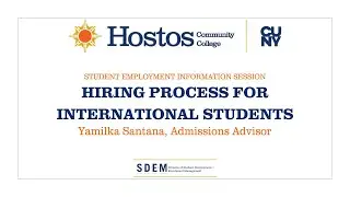 International Student On-Campus Employment Regulations presented by Yamilka Santana